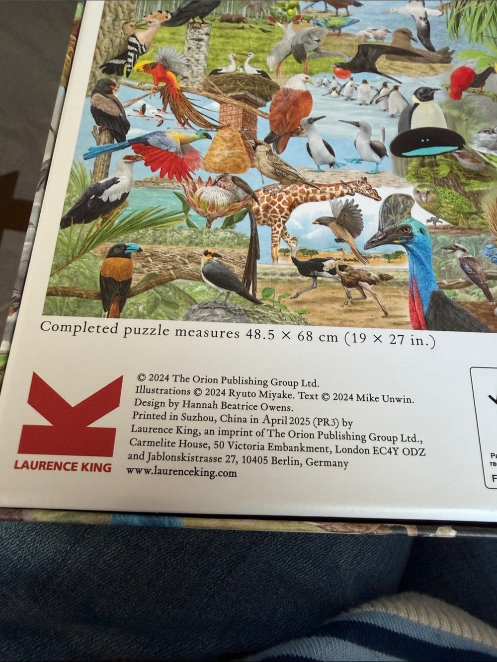 Around the World in 50 Birds Jigsaw Puzzle by - Ryuto Miyake - Picture 2 of 5
